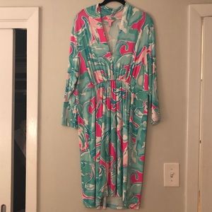 EUC Lilly Pulitzer Alexandra Empire Dress XL
